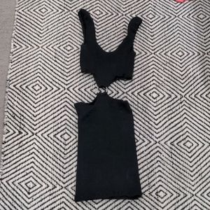 Black cutout dress